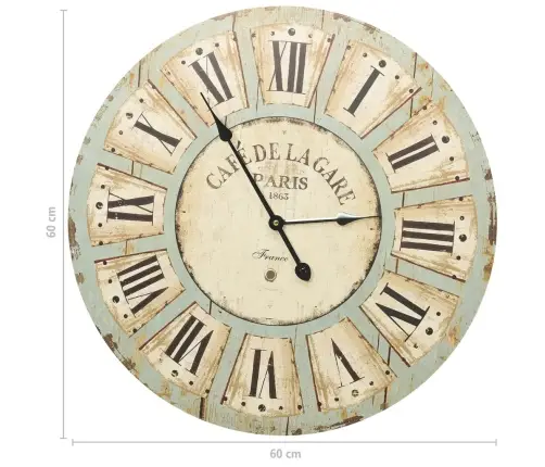 Sieninis Laikrodis, Įvairiaspalvis, 60cm Mdf