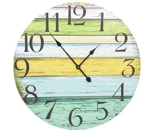 Sienas Pulkstenis, Daudzkrāsains, 60 Cm, Mdf Vidaxl