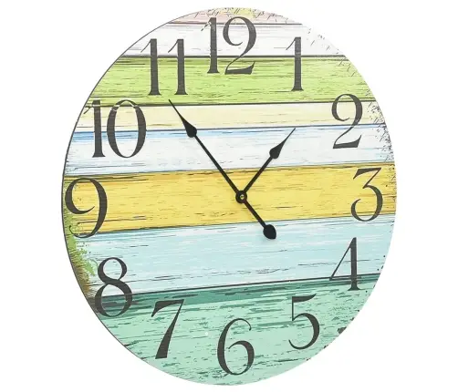 Sienas Pulkstenis, Daudzkrāsains, 60 Cm, Mdf Vidaxl