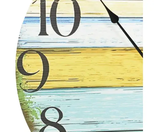 Sienas Pulkstenis, Daudzkrāsains, 60 Cm, Mdf Vidaxl