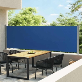 Lahtitõmmatav Terrassi Külgsein, 140 X 600 cm Sinine