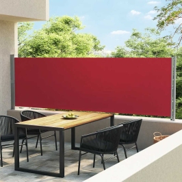 Izvelkama Sānu Markīze, Sarkana, 140X600 Cm Vidaxl