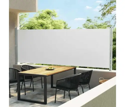 Izvelkama Sānu Markīze, Krēmkrāsas, 600X160 Cm Vidaxl