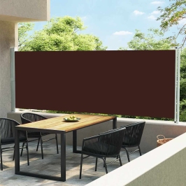 Lahtitõmmatav Terrassi Külgsein, 600 X 160 cm Pruun