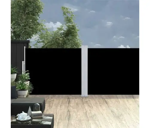 Izvelkama Sānu Markīze, Melna, 140X1200 Cm Vidaxl Izvelkama Sānu Markīze, Melna, 140X1200 Cm Vidaxl