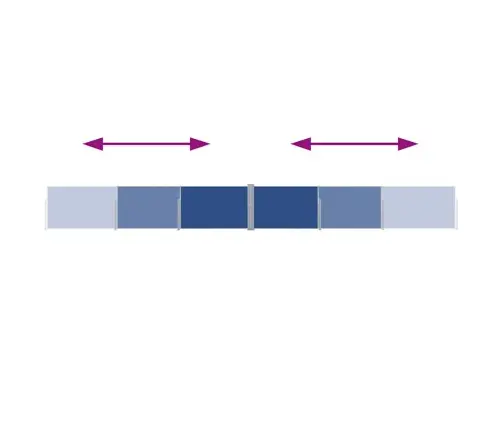 Ištraukiama Šoninė Kiemo Pertvara, Mėlynos Spalvos, 140X1200Cm