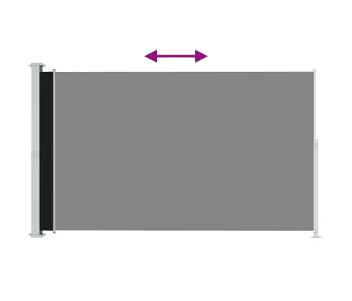 Izvelkama Sānu Markīze, Melna, 180X300 Cm Vidaxl Izvelkama Sānu Markīze, Melna, 180X300 Cm Vidaxl