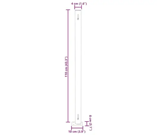 Izvelkama Sānu Markīze, Krēmkrāsas, 180X300 Cm Vidaxl