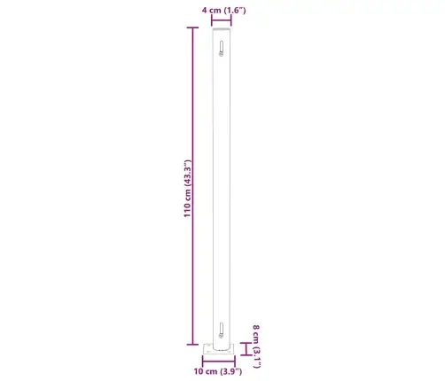 Izvelkama Sānu Markīze, Brūna 180X300 Cm Vidaxl