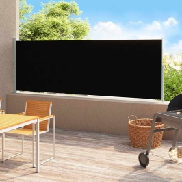 Izvelkama Sānu Markīze, Melna, 180X500 Cm Vidaxl