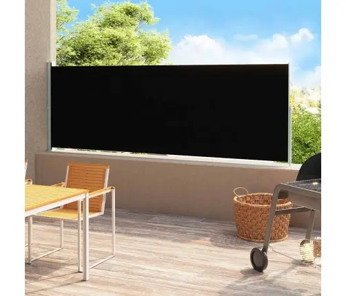 Izvelkama Sānu Markīze, Melna, 220X500 Cm Vidaxl