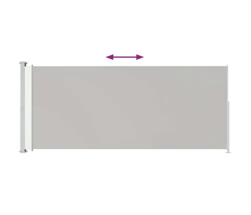 Izvelkama Sānu Markīze, Pelēka, 220X500 Cm Vidaxl