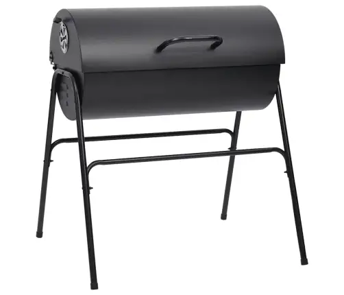 Kepsninė Su 2 Grotelėmis, Juoda, 80X95X90cm Plienas