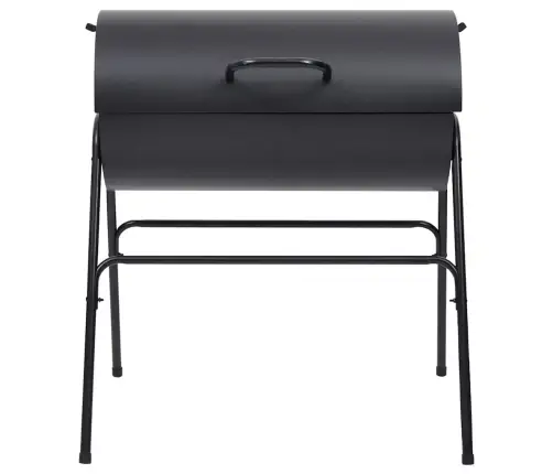 Kepsninė Su 2 Grotelėmis, Juoda, 80X95X90cm Plienas