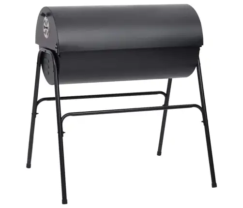 Kepsninė Su 2 Grotelėmis, Juoda, 80X95X90cm Plienas