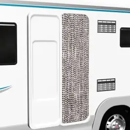 Kukaiņu Aizkars, 56X185 Cm, Brūns Un Balts Šenils Vidaxl Kukaiņu Aizkars, 56X185 Cm, Brūns Un Balts Šenils Vidaxl