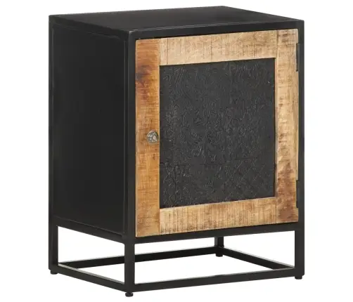 Naktsskapītis, 40X30X50 Cm, Neapstrādāts Mango Koks Vidaxl