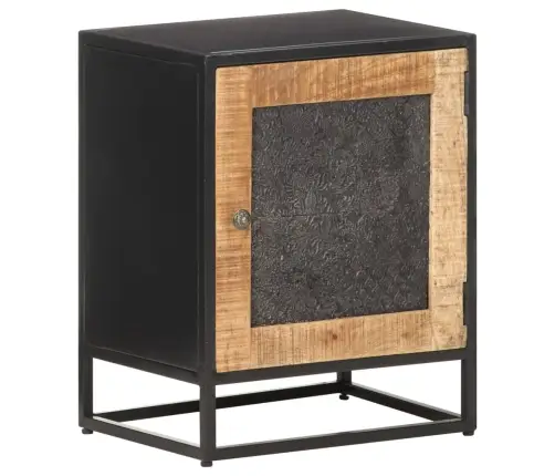 Naktsskapītis, 40X30X50 Cm, Neapstrādāts Mango Koks Vidaxl