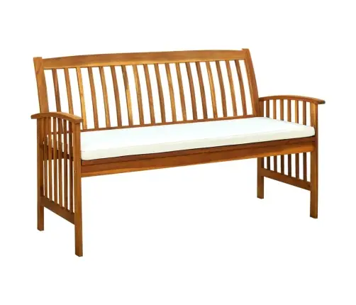 Dārza Sols Ar Matraci, 147 Cm, Akācijas Masīvkoks Vidaxl