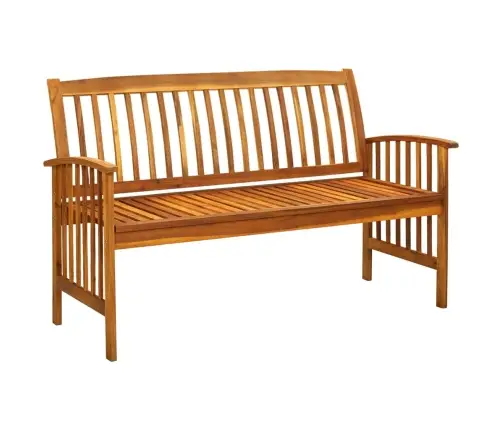 Dārza Sols Ar Matraci, 147 Cm, Akācijas Masīvkoks Vidaxl