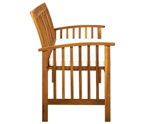 Dārza Sols Ar Matraci, 147 Cm, Akācijas Masīvkoks Vidaxl