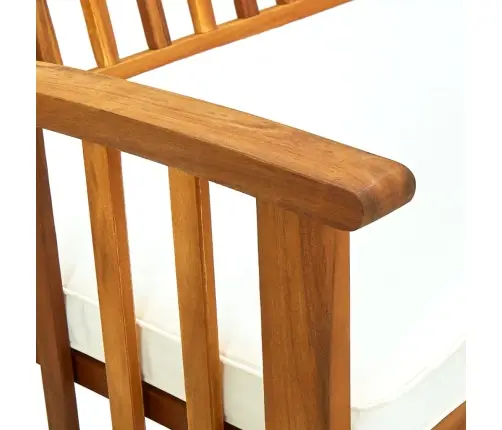 Dārza Sols Ar Matraci, 147 Cm, Akācijas Masīvkoks Vidaxl