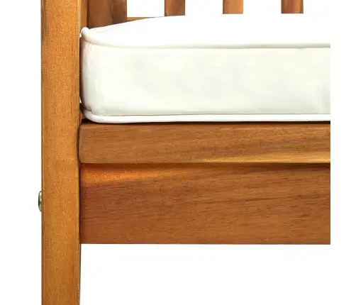 Dārza Sols Ar Matraci, 147 Cm, Akācijas Masīvkoks Vidaxl