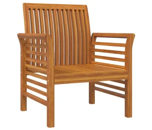 Tugitoolid Kreemjasvalgete Patjadega, 2 Tk, Akaatsiapuit