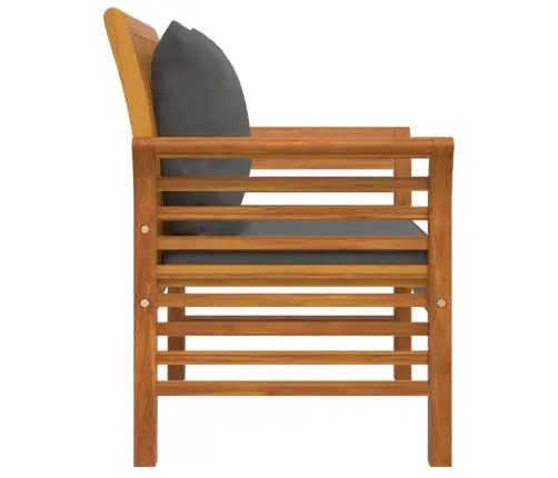 Krėslai Su Tamsiai Pilkomis Pagalvėlėmis, 2Vnt., Akacija