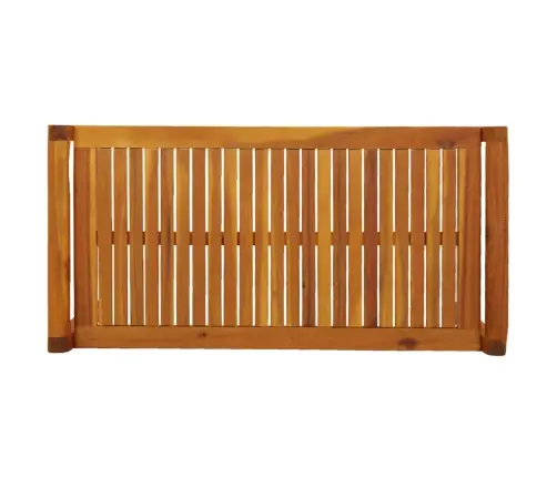 2-Osaline Aiamööbli Komplekt, Tumehallid Padjad, Täispuit