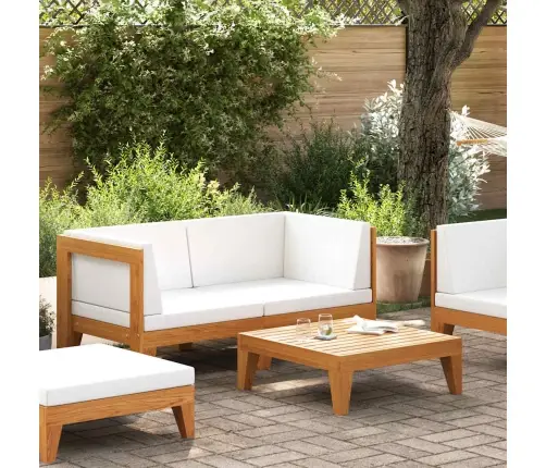 2-Daļīgs Dārza Atpūtas Mēbeļu Komplekts Ar Matračiem, Akācija Vidaxl 2-Daļīgs Dārza Atpūtas Mēbeļu Komplekts Ar Matračiem, Akācija Vidaxl