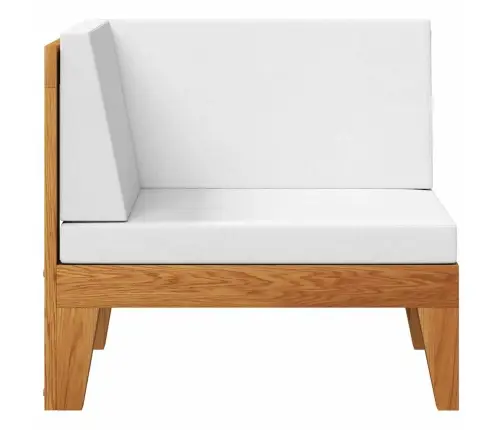 Modulinė Kampinė Sofa Su Kreminėmis Pagalvėlėmis, Akacija