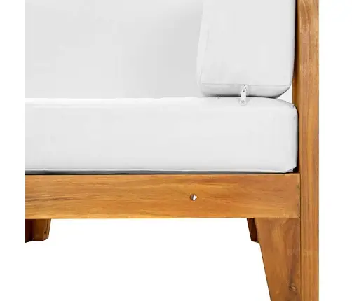 Modulinė Kampinė Sofa Su Kreminėmis Pagalvėlėmis, Akacija