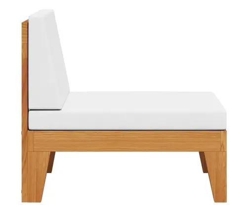 Modulinė Vidurinė Sofos Dalis Su Kreminėmis Pagalvėmis, Akacija