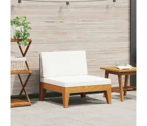 Modulinė Vidurinė Sofos Dalis Su Kreminėmis Pagalvėmis, Akacija