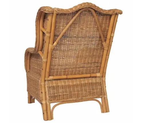 Dīvāns Ar Matraci, Gaiši Brūns, Dabīga Rotangpalma Un Lins Vidaxl