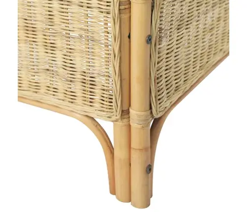 Divvietīgs Dīvāns, Dabīga Rotangpalma Un Lins Vidaxl