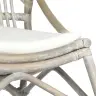 Rotangpalmas Krēsls, Pelēks, Lins Vidaxl