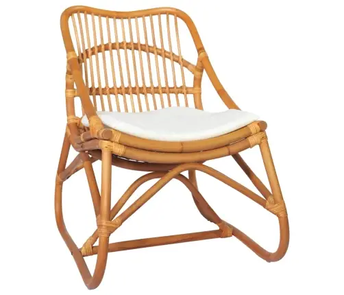 Kėdė, Šviesiai Rudos Spalvos, Ratanas Ir Linas