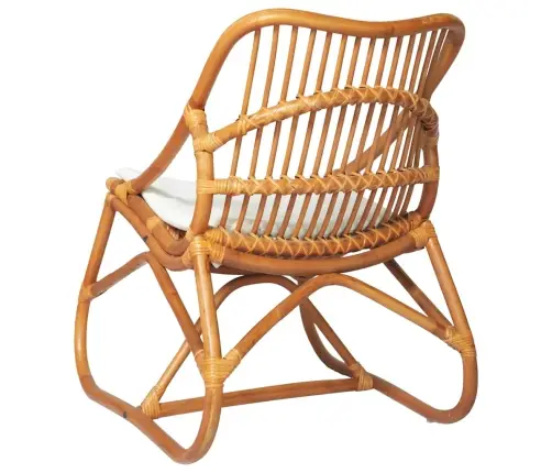 Kėdė, Šviesiai Rudos Spalvos, Ratanas Ir Linas