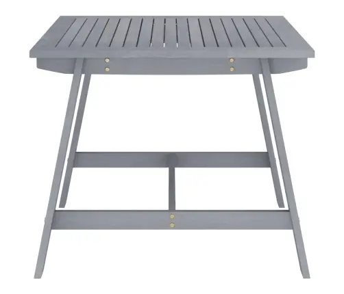 Sodo Valgomojo Stalas, Pilkas, 88X88X74cm Akacijos Masyvas