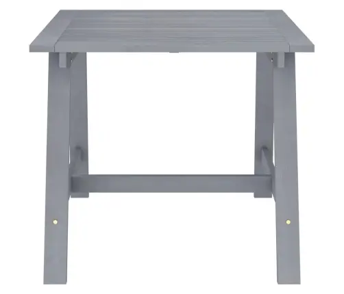 Sodo Valgomojo Stalas, Pilkas, 88X88X74cm Akacijos Masyvas