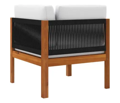 Dārza Stūra Dīvāni, 2 Gab., Ar Spilveniem, Akācijas Koks Un Virve Vidaxl