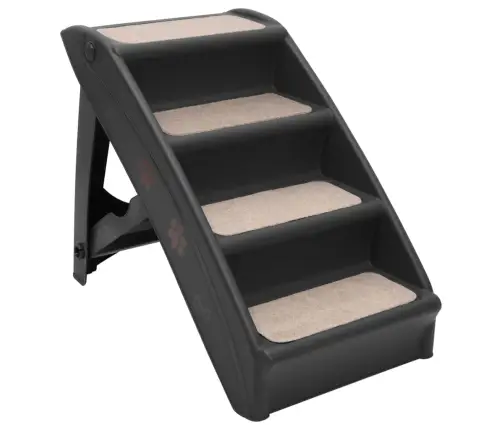Saliekamas Suņu Kāpnes, 62X40X49,5 Cm, Melnas Vidaxl