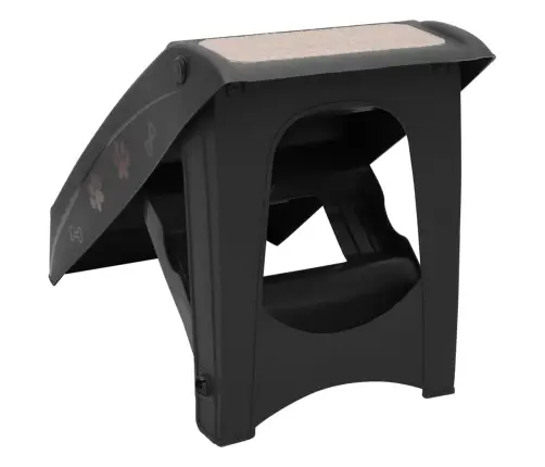 Saliekamas Suņu Kāpnes, 62X40X49,5 Cm, Melnas Vidaxl