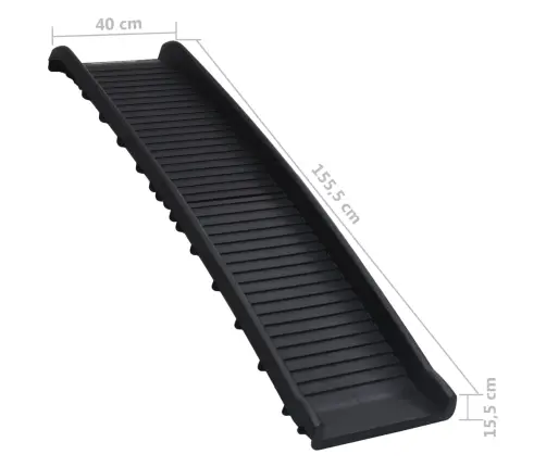 Kokkupandav Koerte Kaldtee, Must 155,5 X 40 X 15,5 Cm