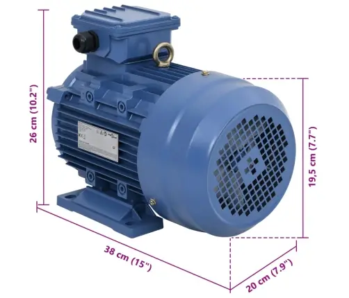 Trīsfāžu Motors, Alumīnijs, 3 Kw/4 Zs, 2 Poli, 2840 Apgr./Min Vidaxl