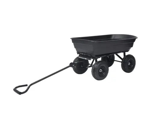Dārza Ratiņi, 300 Kg, 75 L, Melni Vidaxl