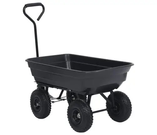 Dārza Ratiņi, 300 Kg, 75 L, Melni Vidaxl