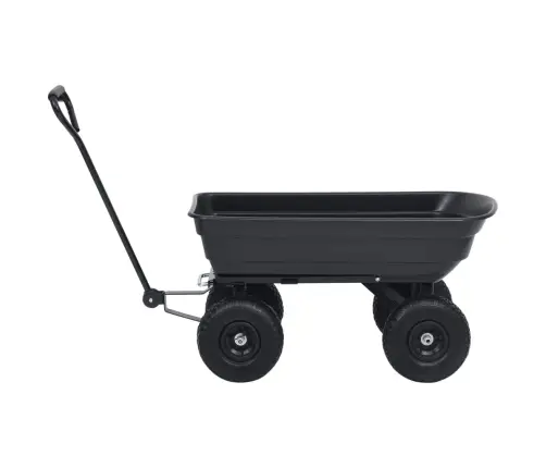 Dārza Ratiņi, 300 Kg, 75 L, Melni Vidaxl
